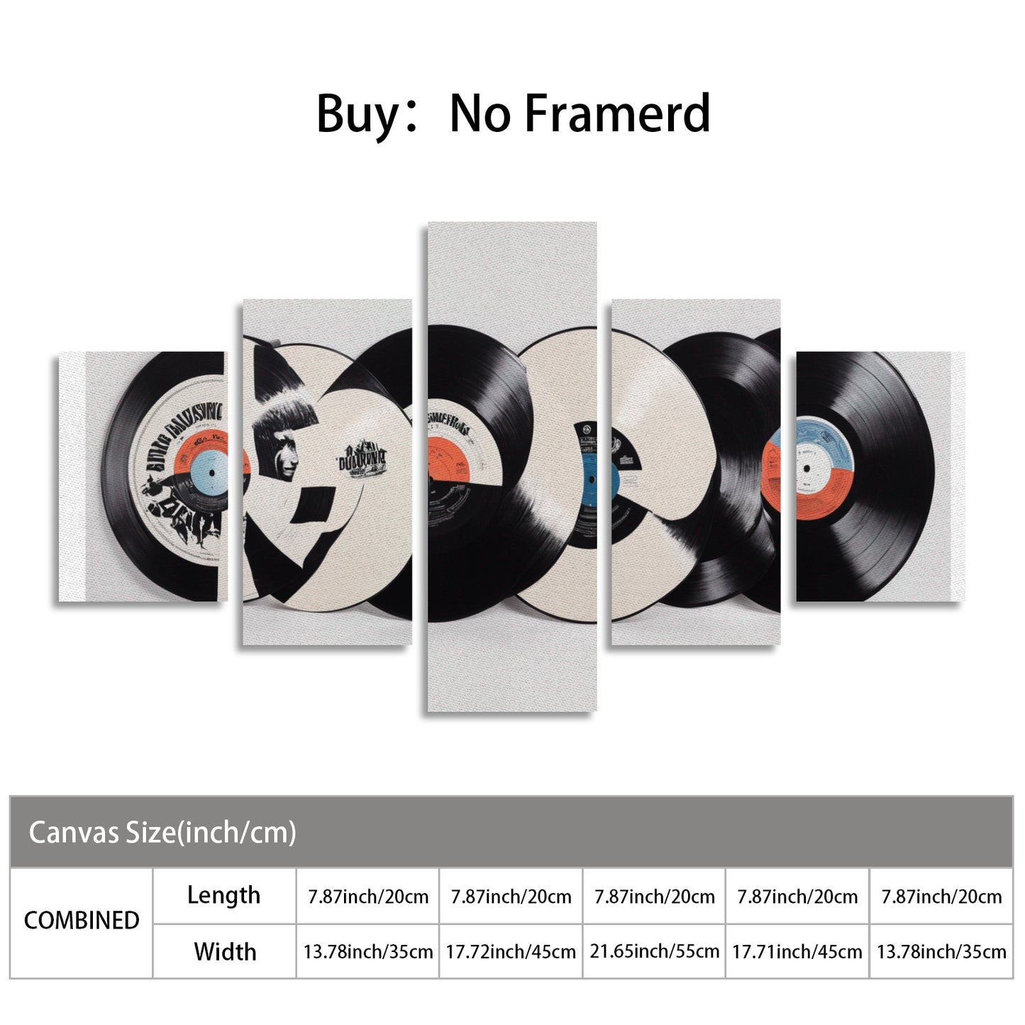 DJ Canvas Wall Art Prints (No Frame) 5-Pieces/Set A
