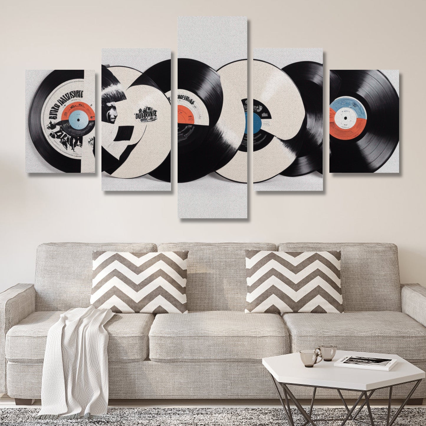 DJ Canvas Wall Art Prints (No Frame) 5-Pieces/Set A
