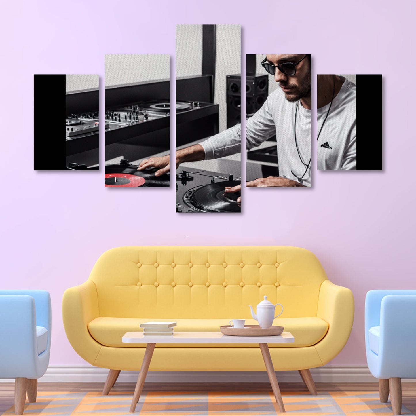 Canvas Wall Art Prints (No Frame) 5-Pieces/Set A
