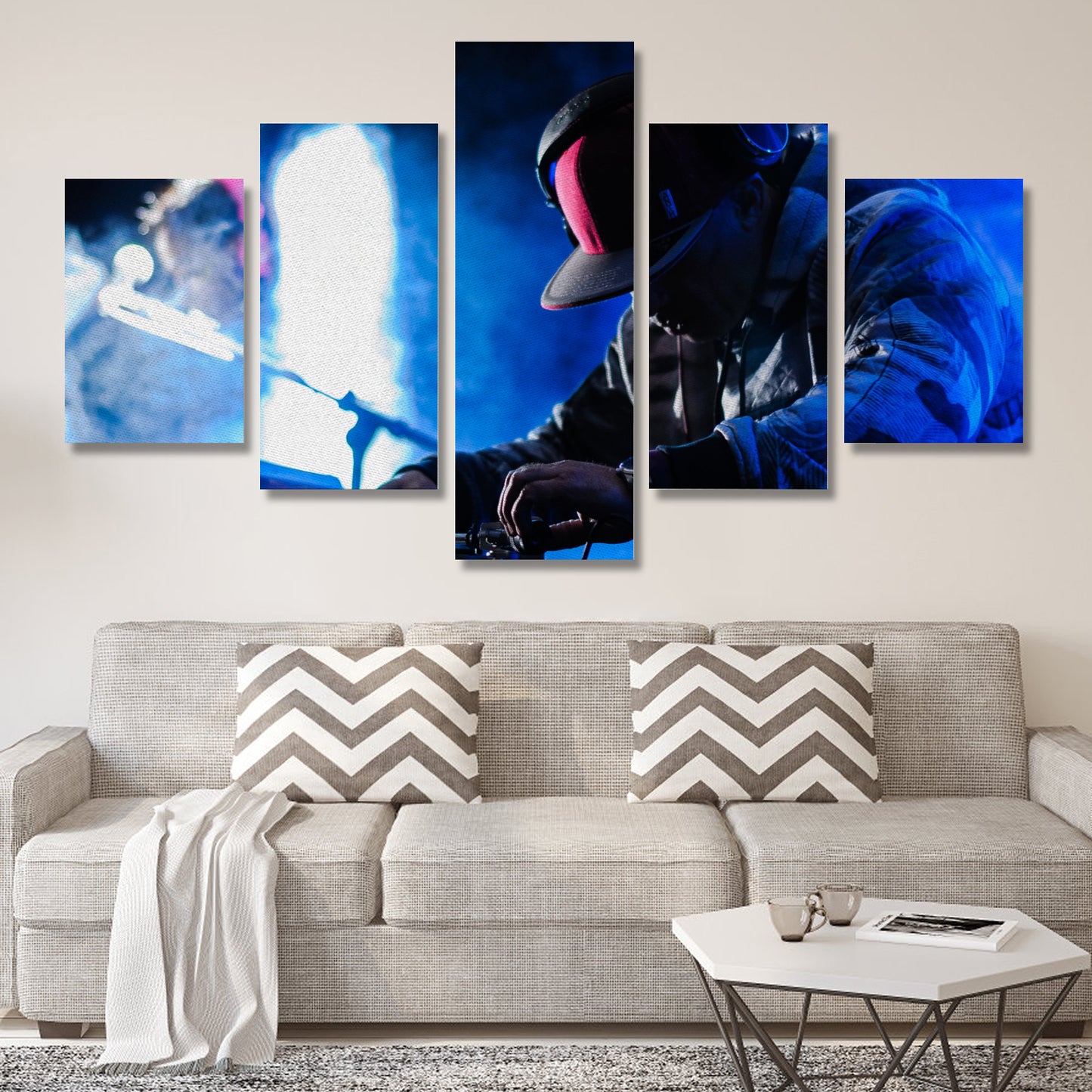 Canvas Wall Art Prints (No Frame) 5-Pieces/Set A