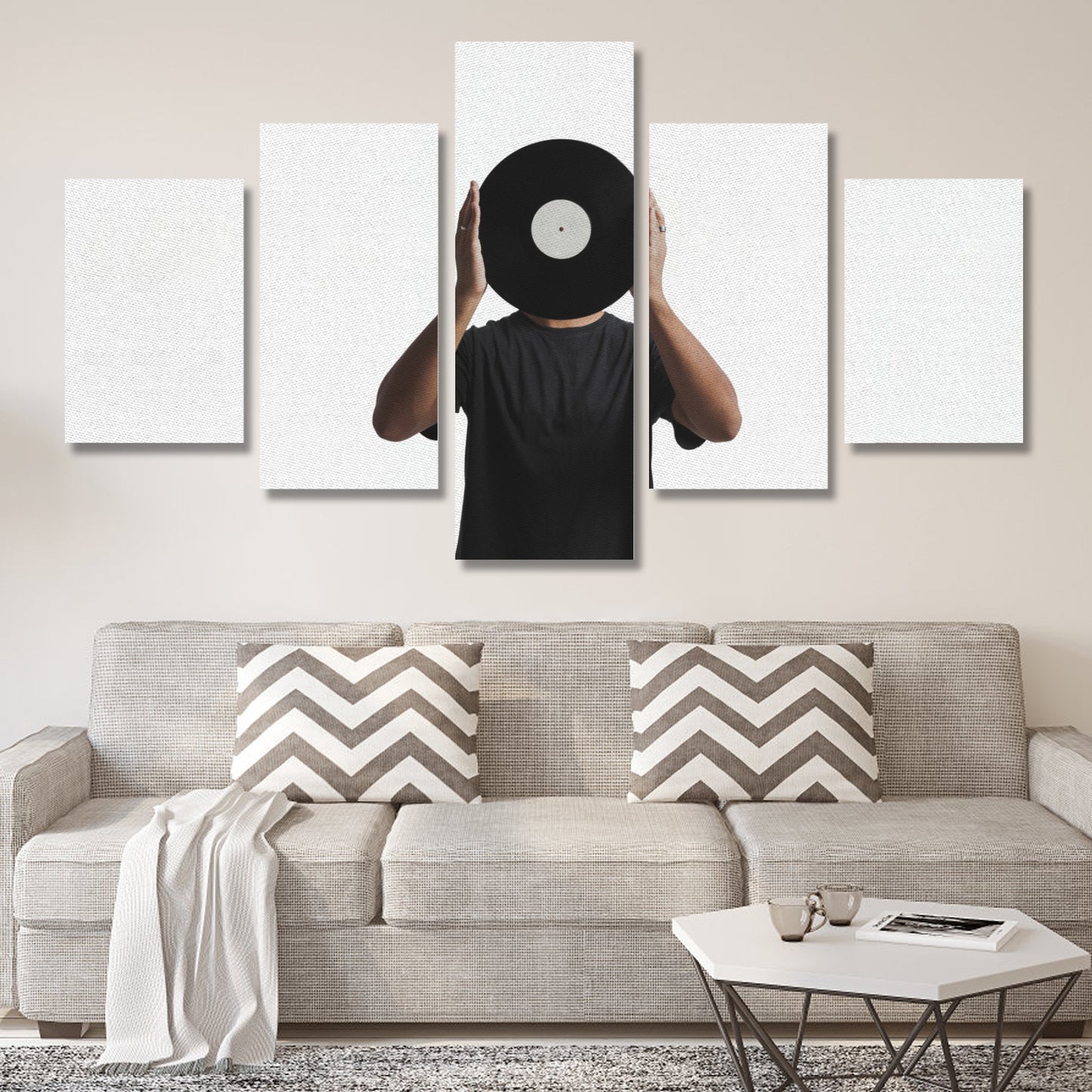 Canvas Wall Art Prints (No Frame) 5-Pieces/Set A