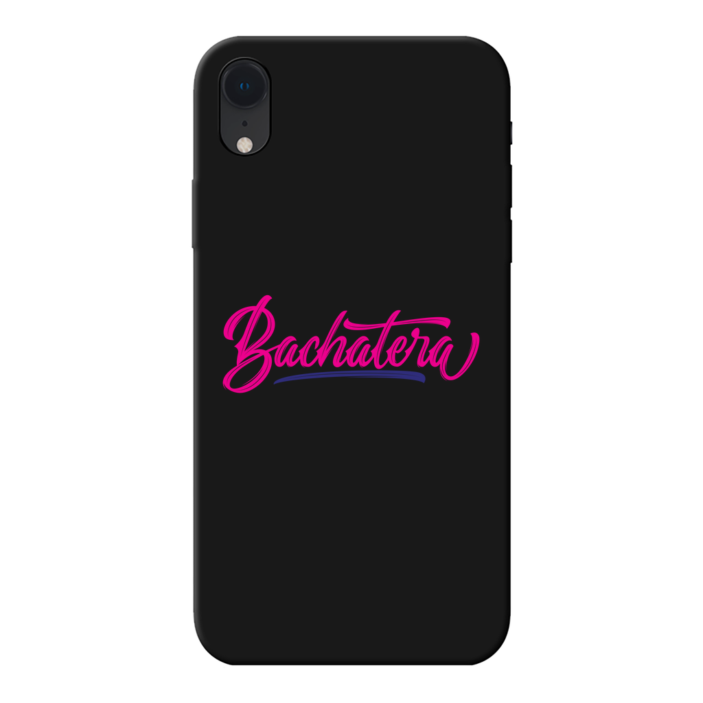 Bachatera Back Printed Black Soft Phone Case
