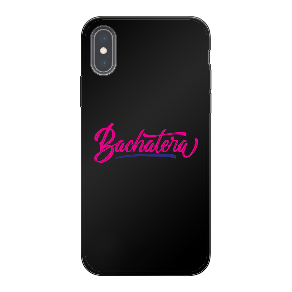 Bachatera Back Printed Black Soft Phone Case