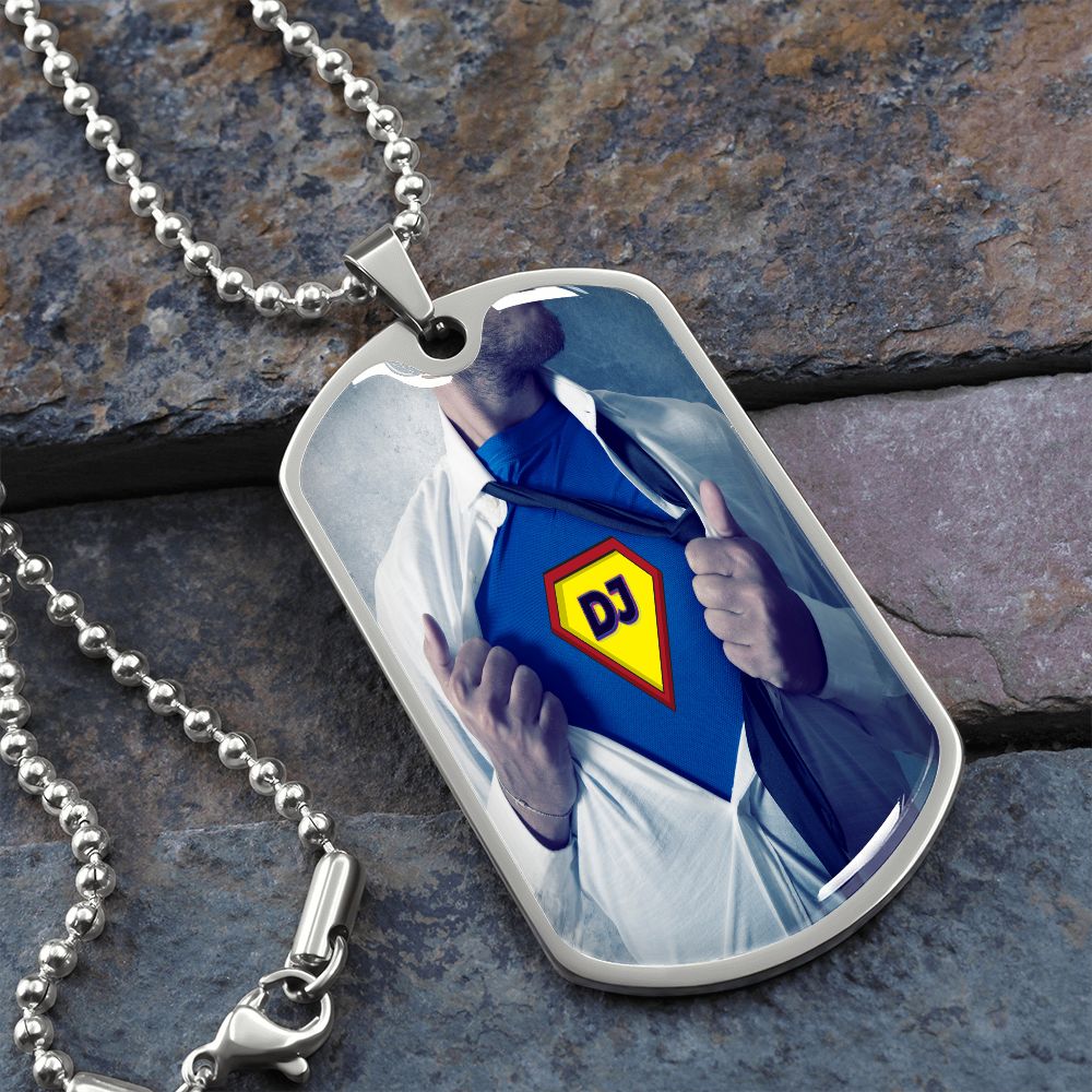 Superman dog tag necklace shop