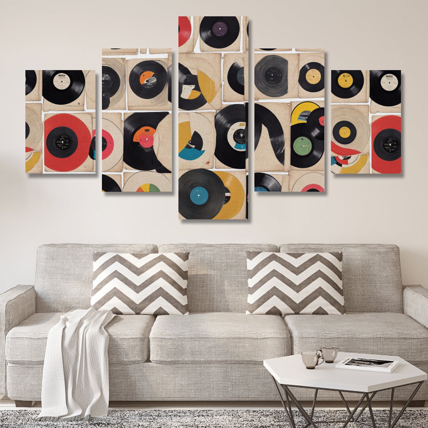 DJ Canvas Wall Art Prints (No Frame) 5-Pieces/Set A