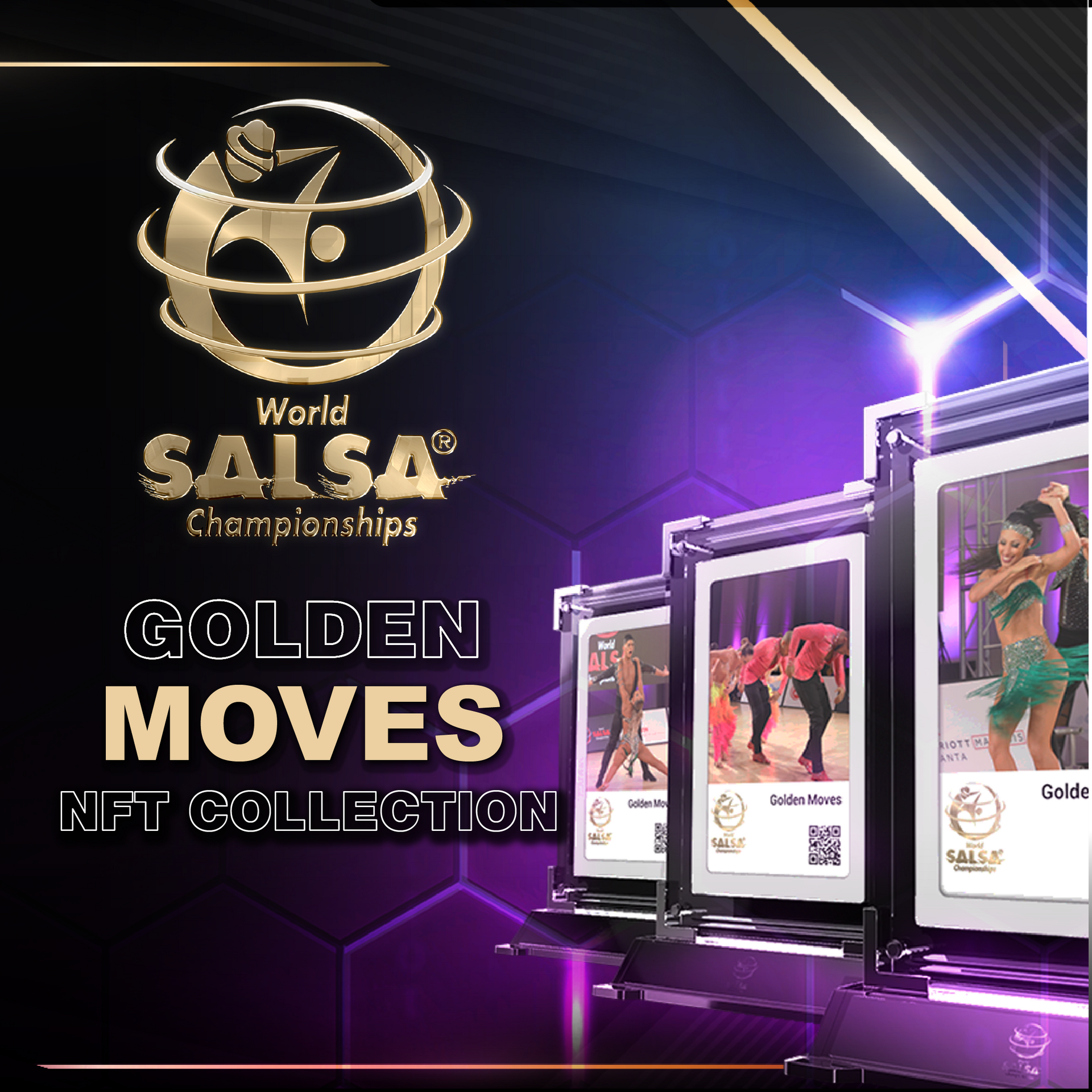 Load video: World Salsa Championships Golden Moves NFT Trailer
