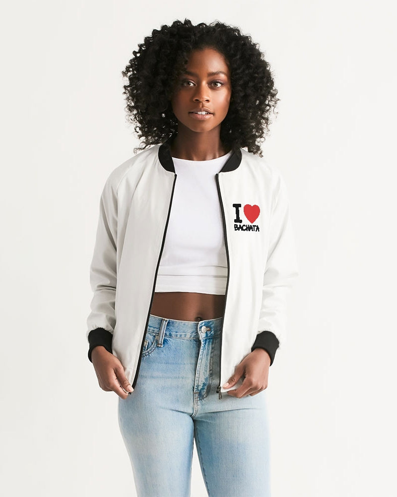I Love Bachata Collection Women's Bomber Jacket - World Salsa Championships