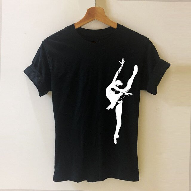 Ballet Dancer Harajuku T Shirt Funny T-shirt Women Clothing Casual Short Sleeve Tops Tees Plus Size - World Salsa Championships