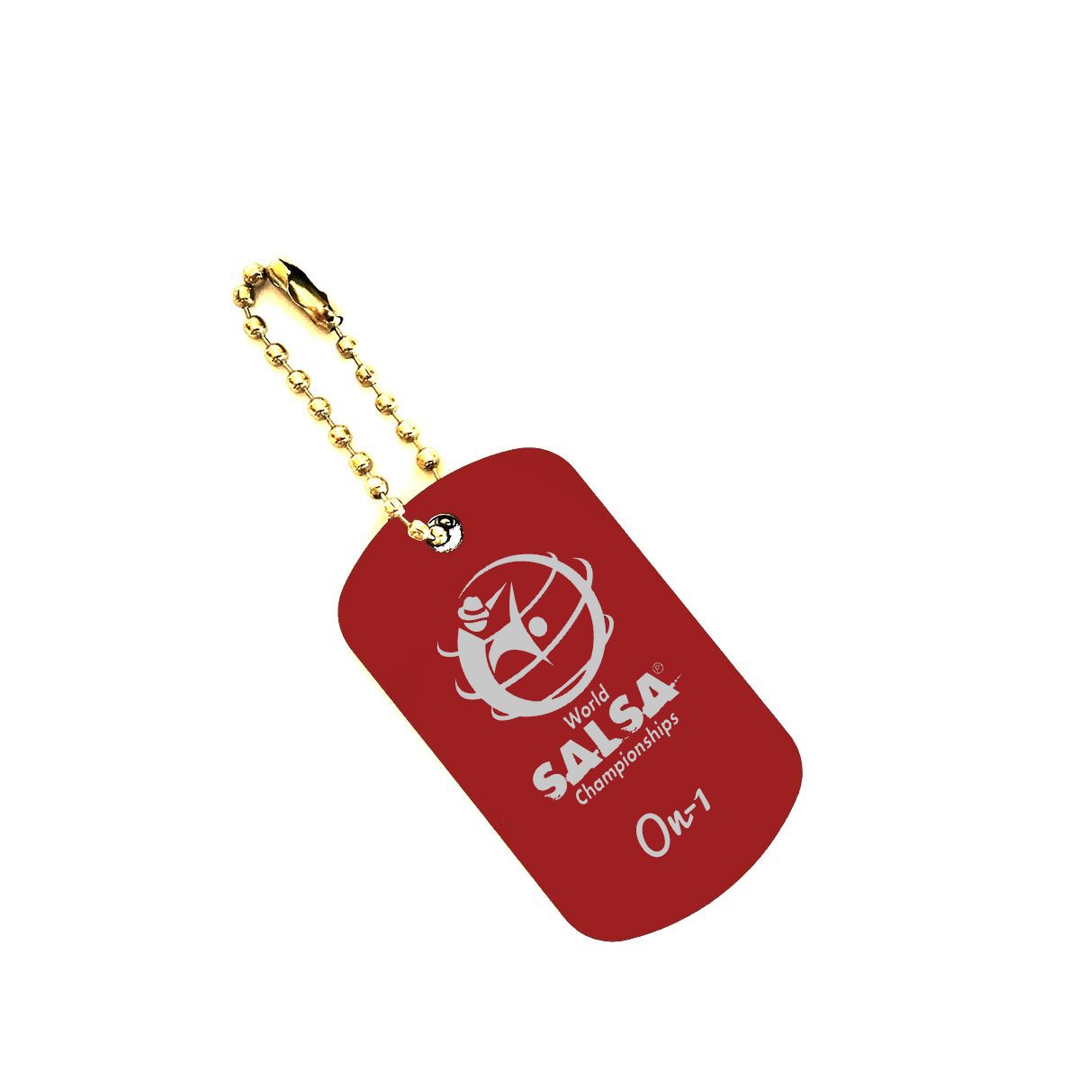 WSC Personalized Dogtag- Color On-1 - World Salsa Championships