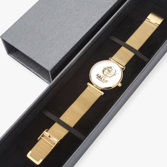 WSC Gold Collection New Stylish Ultra-Thin Quartz Watch