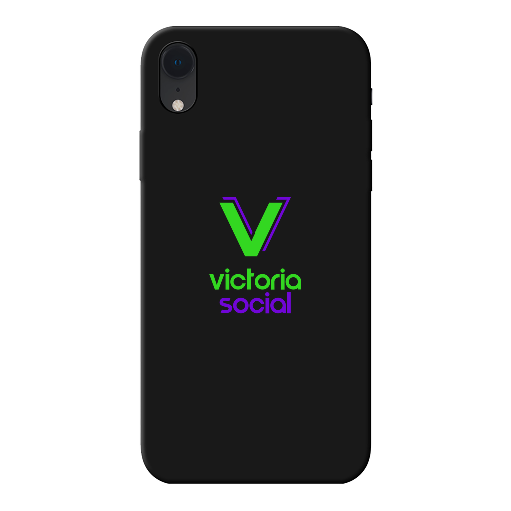 Victoria Social Back Printed Black Soft Phone Case - World Salsa Championships