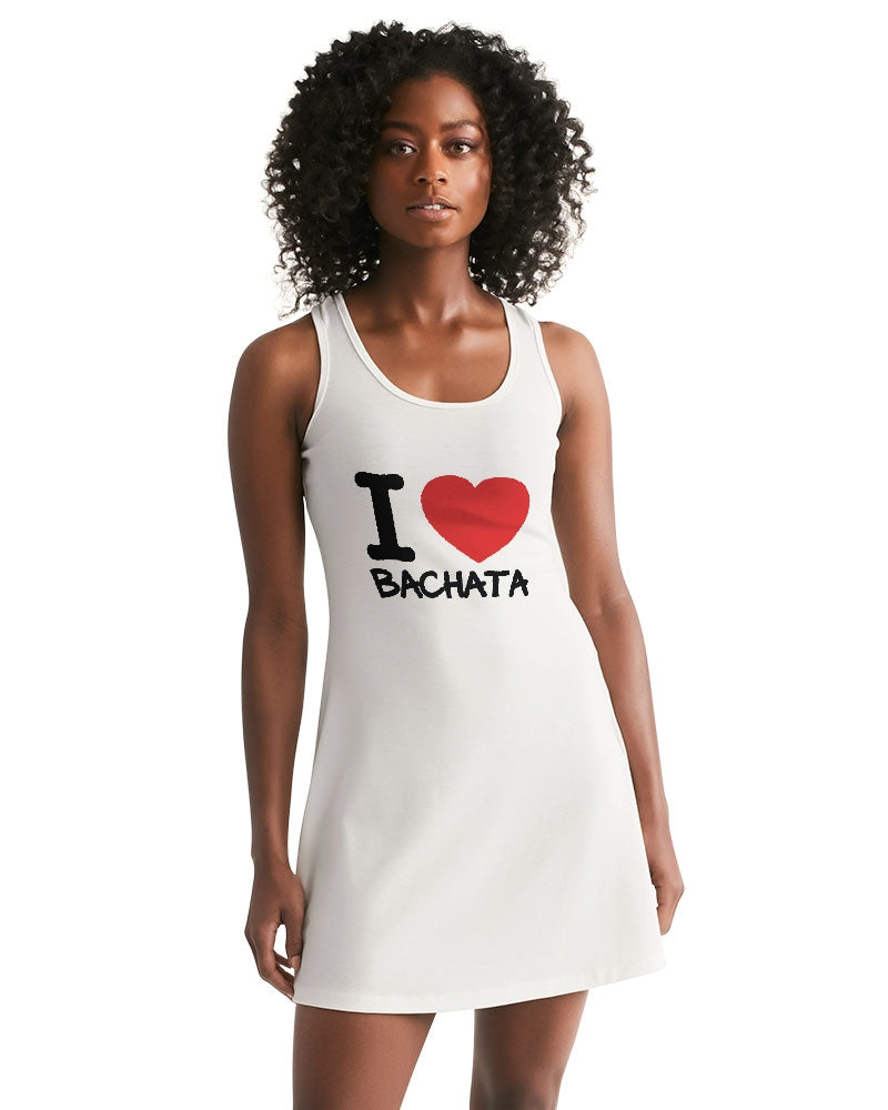 I Love Bachata Collection Women's Racerback Dress - World Salsa Championships