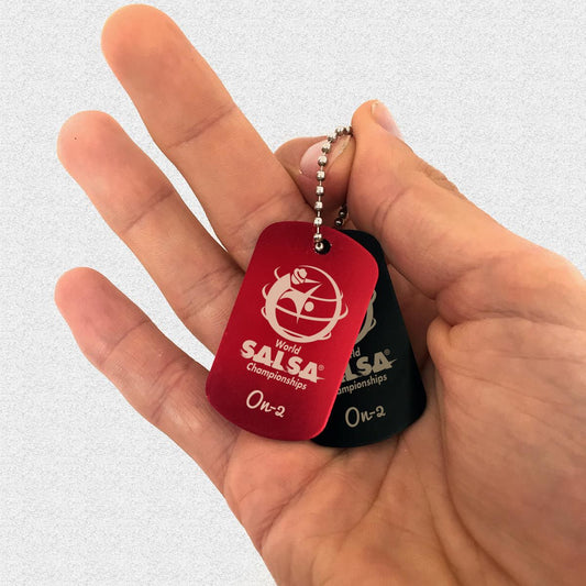 WSC Personalized Dogtag On-2 - World Salsa Championships