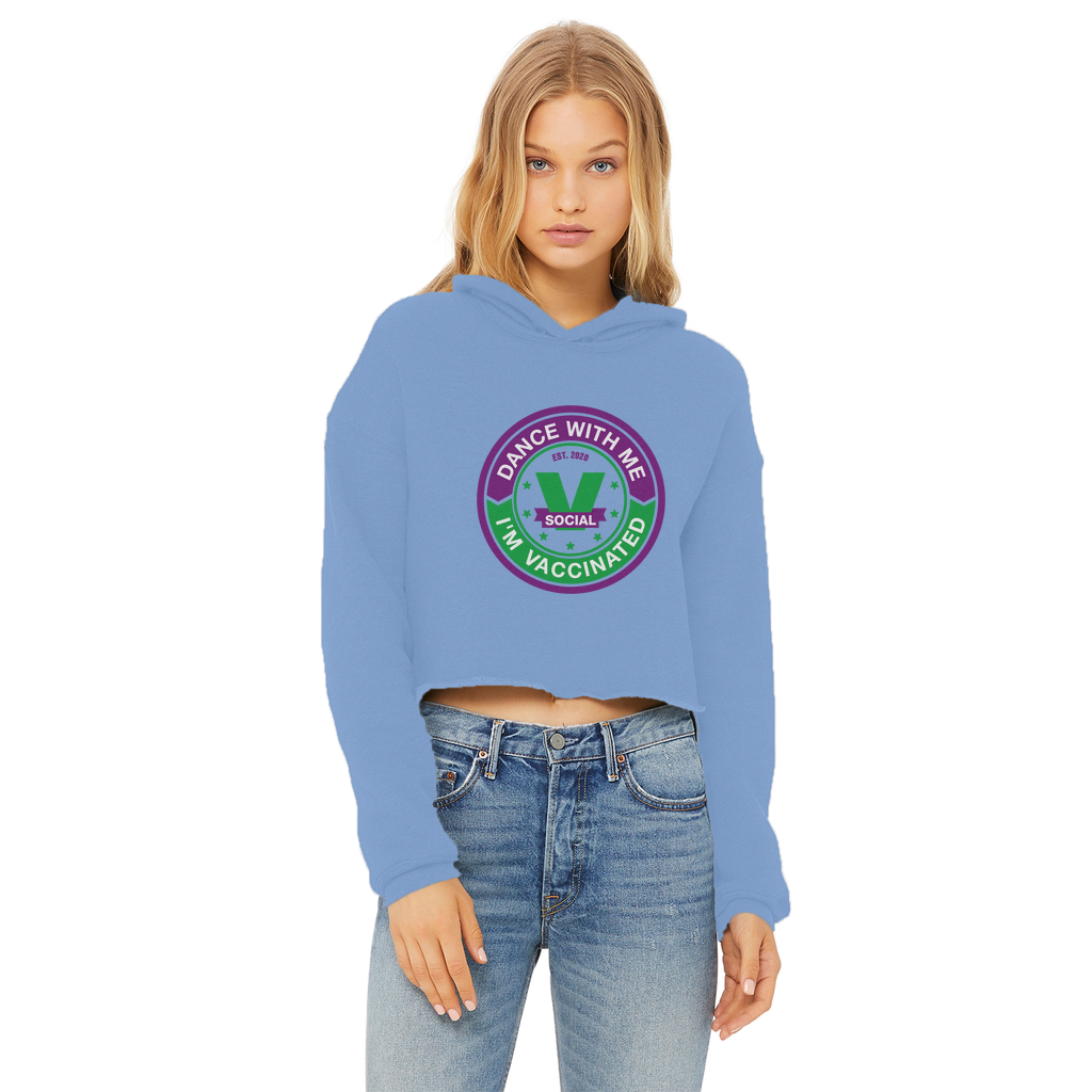 Dance with Me Ladies Cropped Raw Edge Hoodie - World Salsa Championships