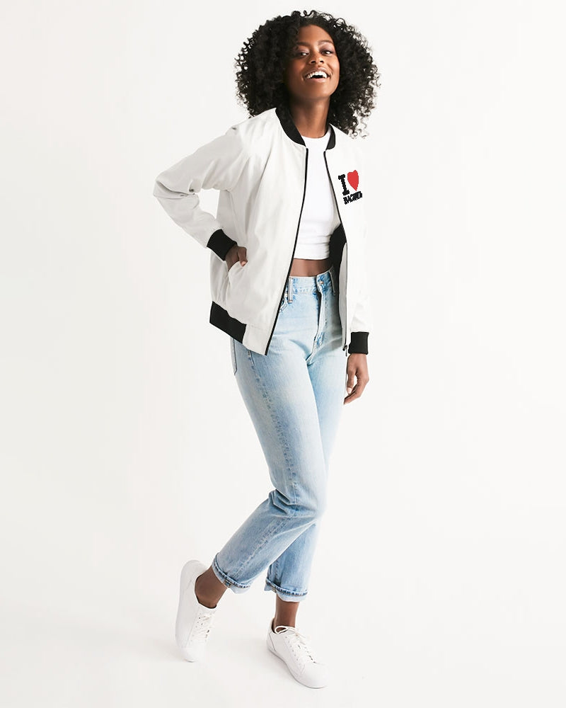 I Love Bachata Collection Women's Bomber Jacket - World Salsa Championships