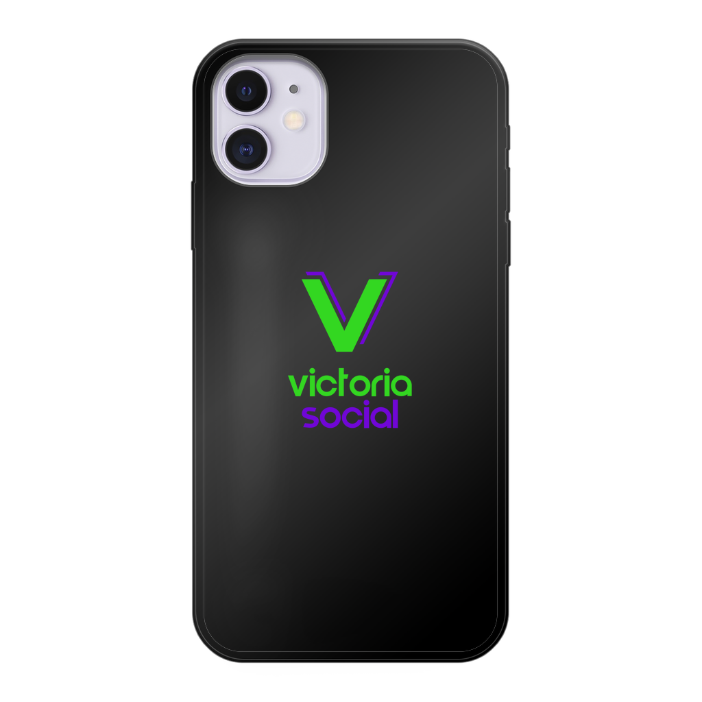 Victoria Social Back Printed Black Soft Phone Case - World Salsa Championships