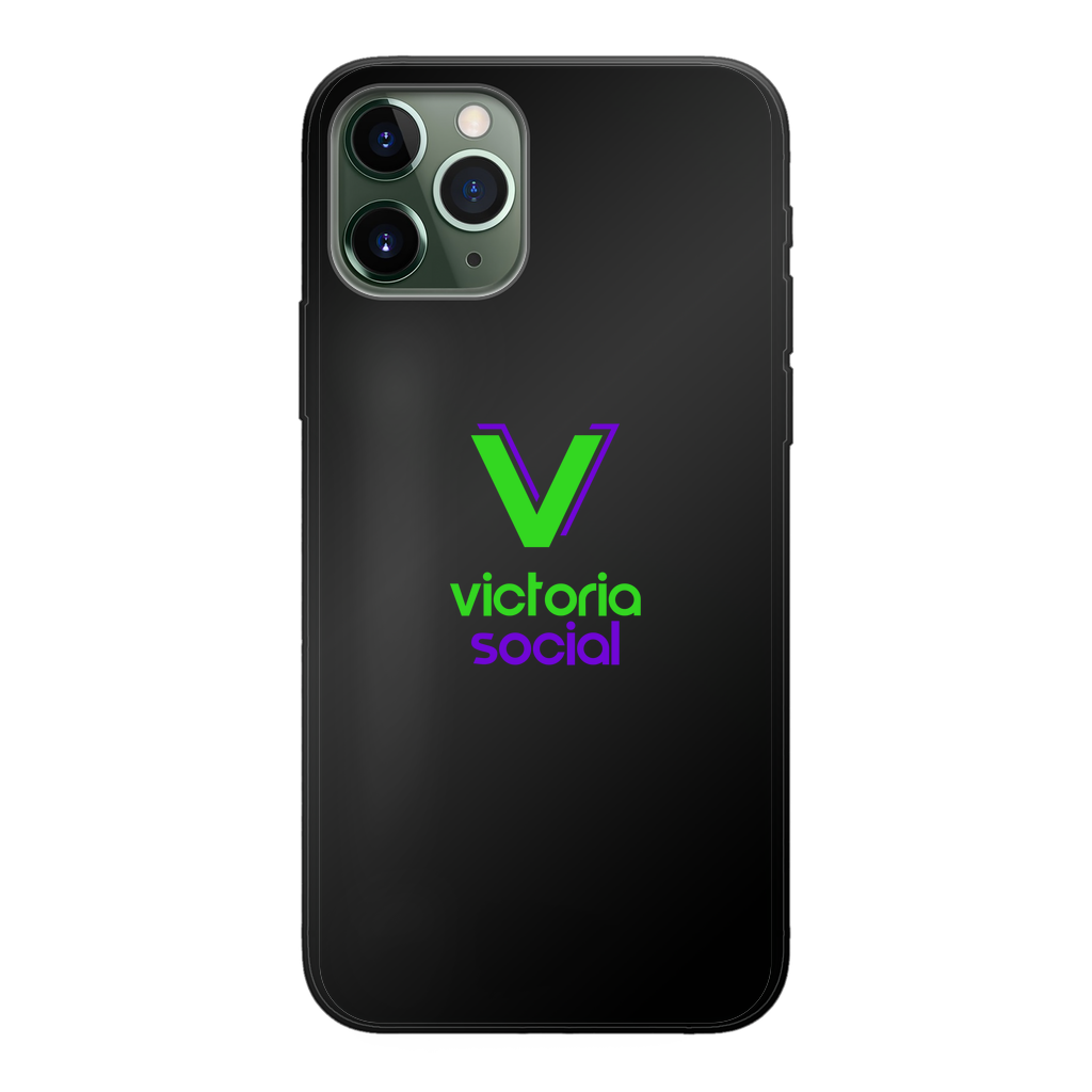 Victoria Social Back Printed Black Soft Phone Case - World Salsa Championships