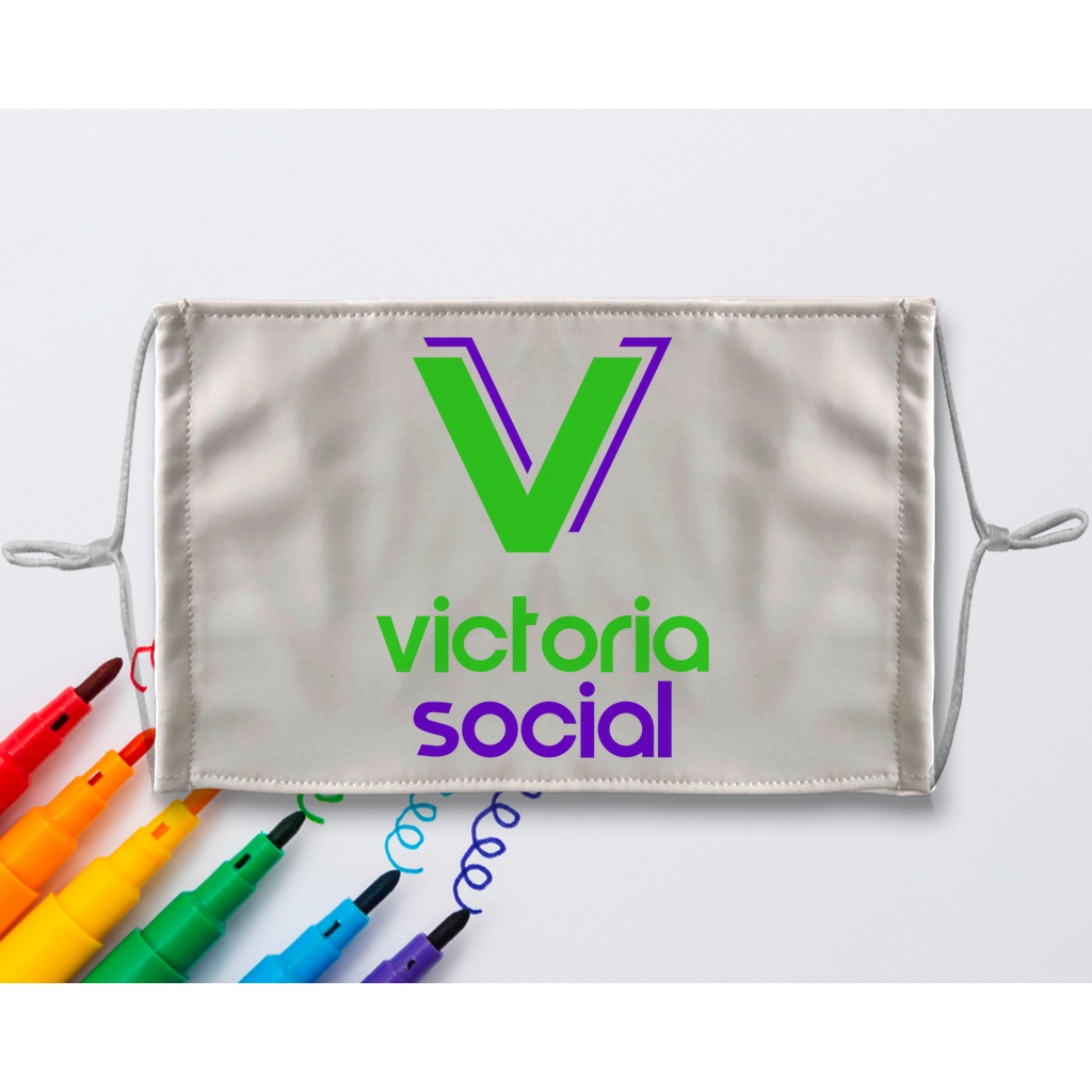 Victoria Social Sublimation Colouring Face Mask - World Salsa Championships