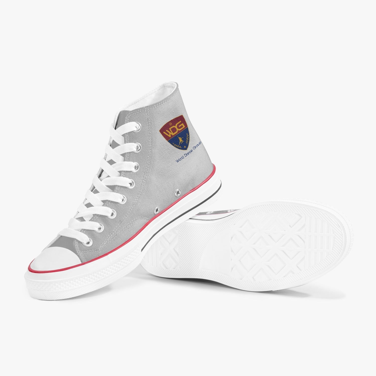 WDG New High-Top Canvas Shoes - White - World Salsa Championships