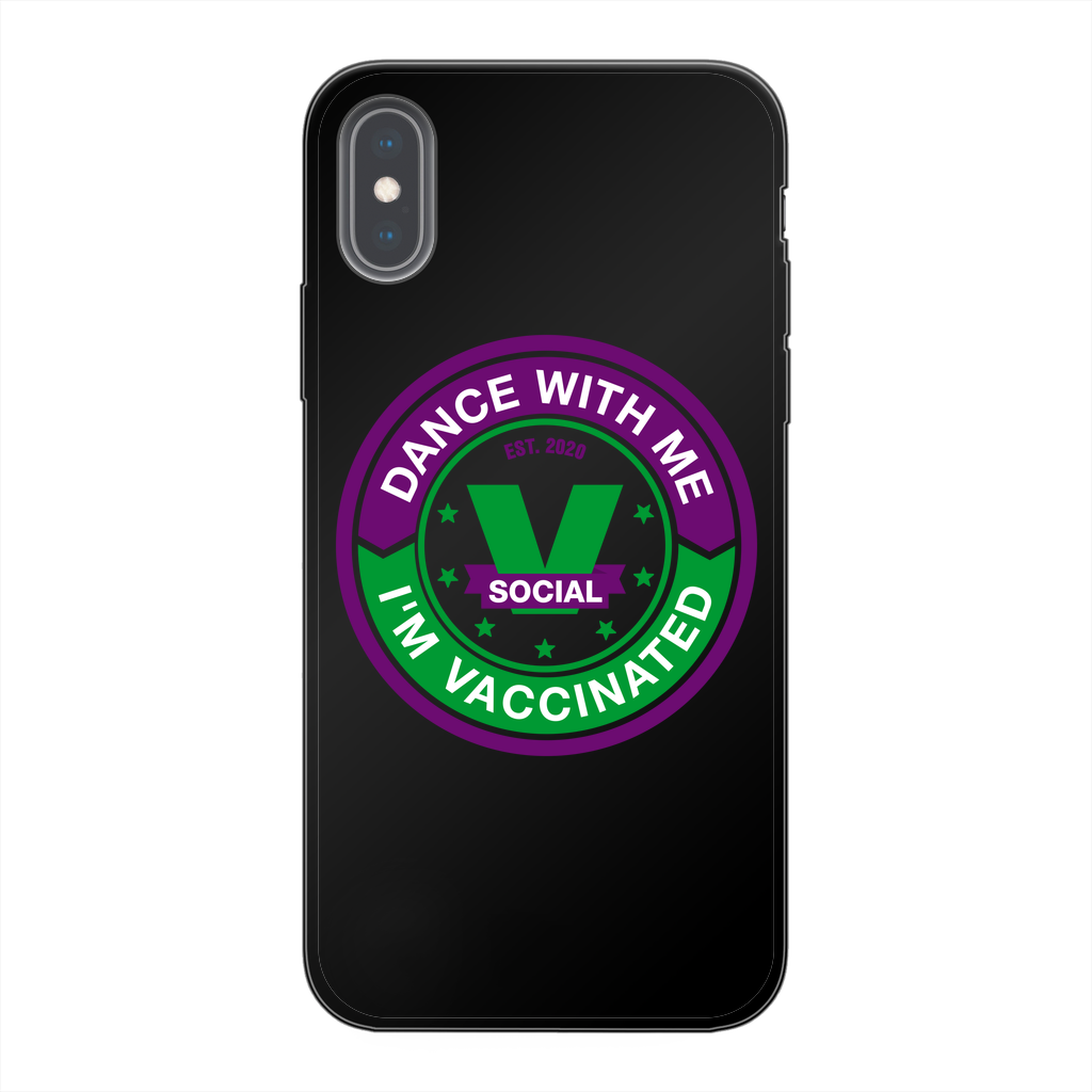 Dance with Me Back Printed Black Soft Phone Case - World Salsa Championships