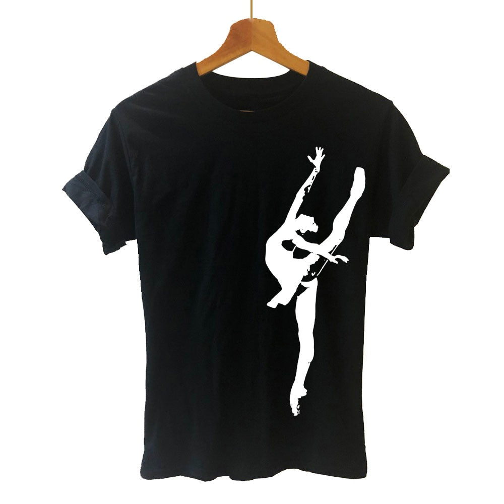 Ballet Dancer Harajuku T Shirt Funny T-shirt Women Clothing Casual Short Sleeve Tops Tees Plus Size - World Salsa Championships