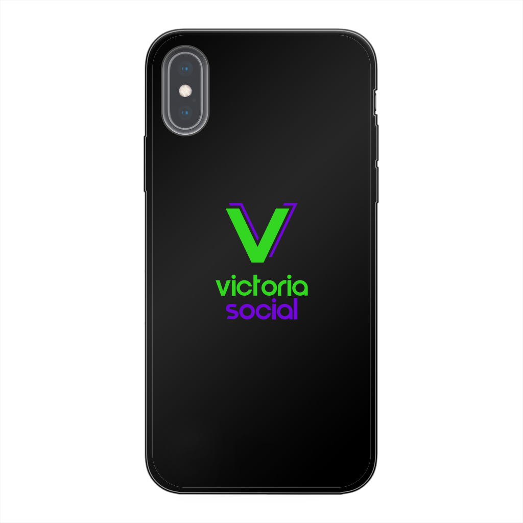 Victoria Social Back Printed Black Soft Phone Case - World Salsa Championships