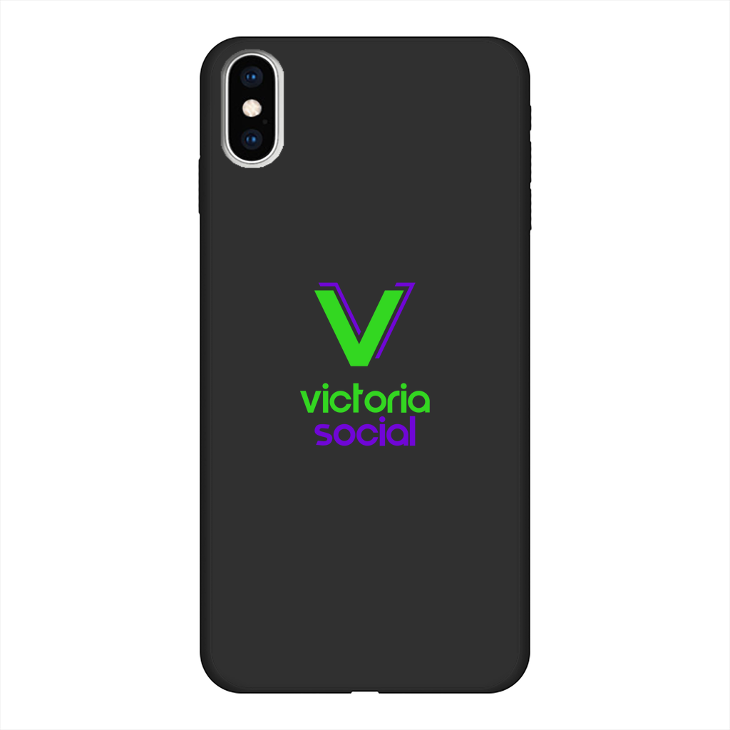 Victoria Social Back Printed Black Soft Phone Case - World Salsa Championships