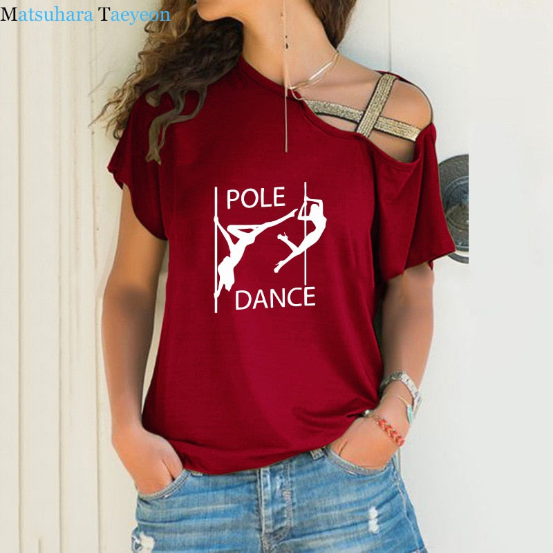Newest Pole Dance Funny T Shirt Women's Sexy Dancer Printed T-Shirt High Quality Hipster Short Sleeve Tee Tops Tshirt Femenina - World Salsa Championships