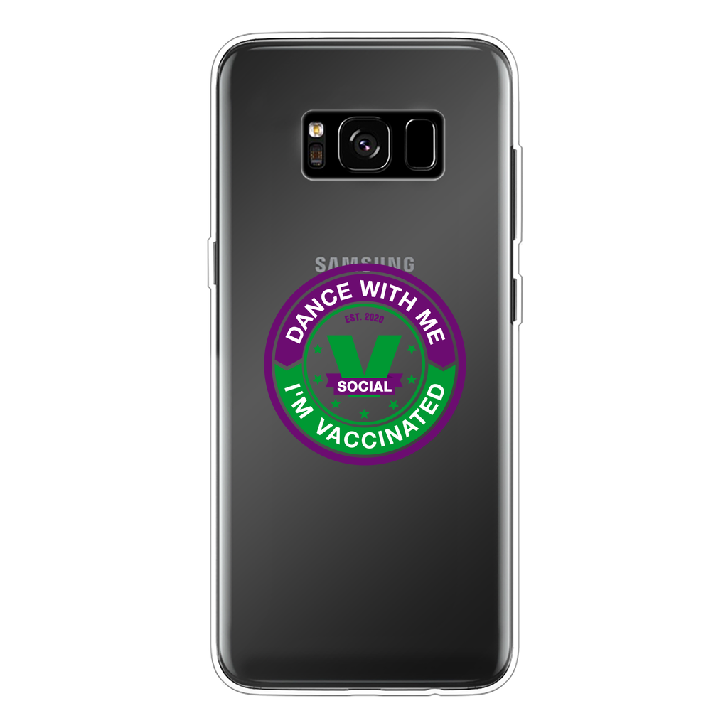 Dance with Me Back Printed Transparent Soft Phone Case - World Salsa Championships