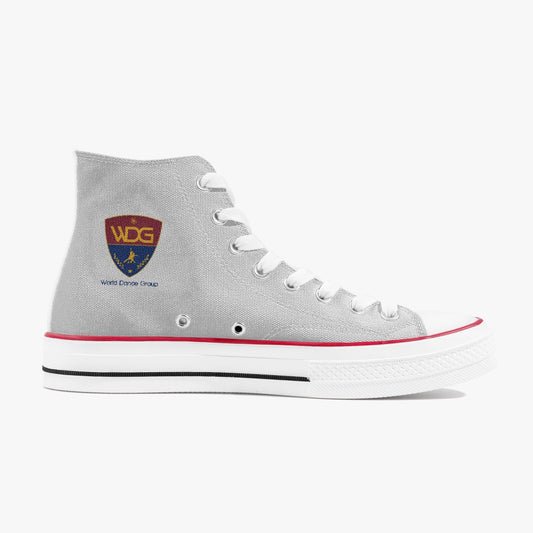 WDG New High-Top Canvas Shoes - White - World Salsa Championships