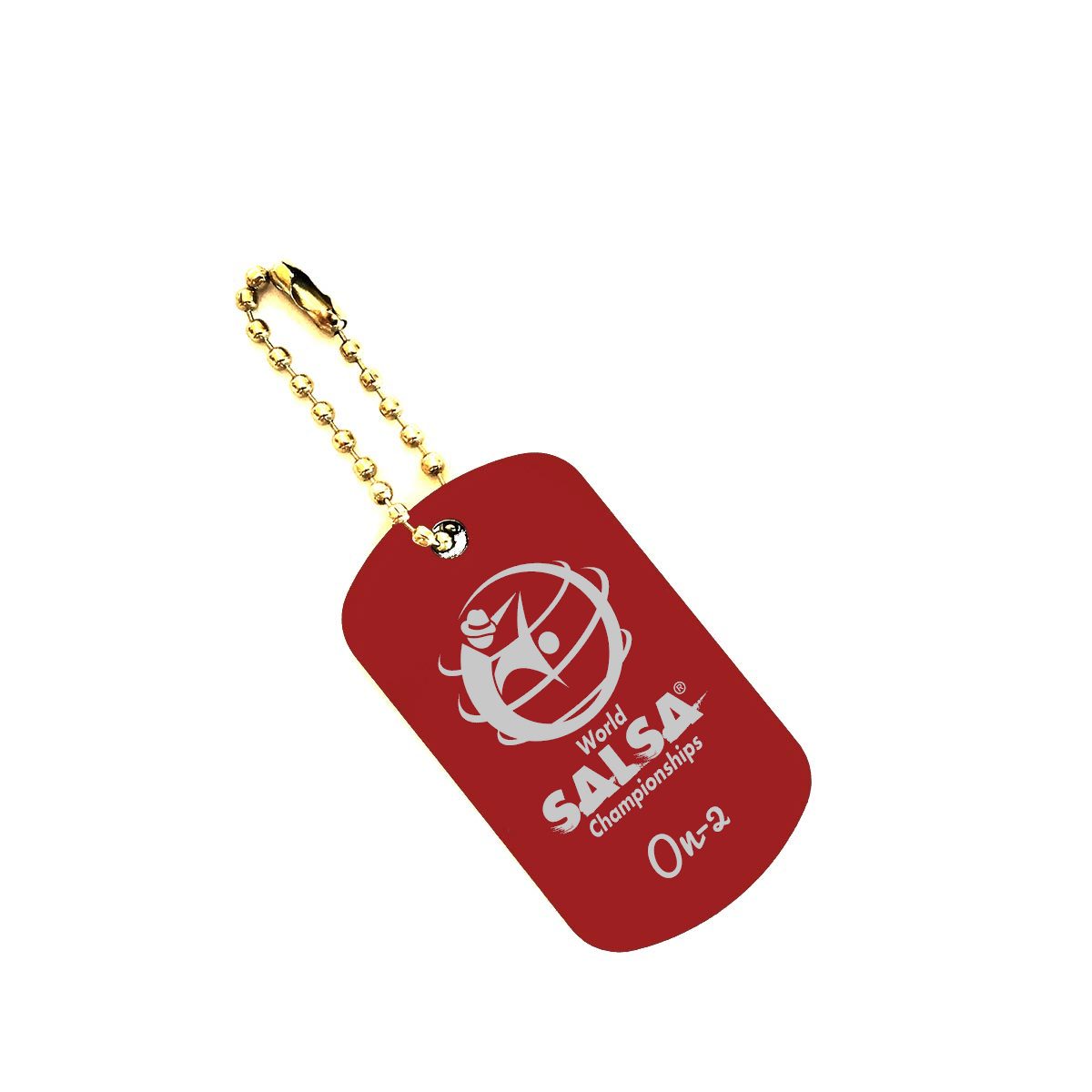 WSC Personalized Dogtag On-2 - World Salsa Championships