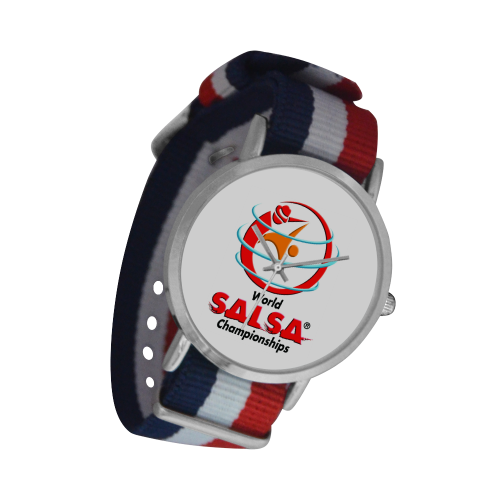 WSC Fashion Watch Nylon Strap Watch (Model 215) - World Salsa Championships