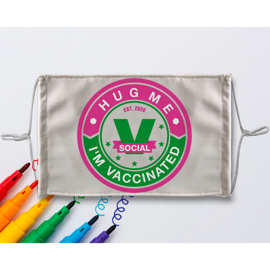 Hug Me Sublimation Colouring Face Mask - World Salsa Championships