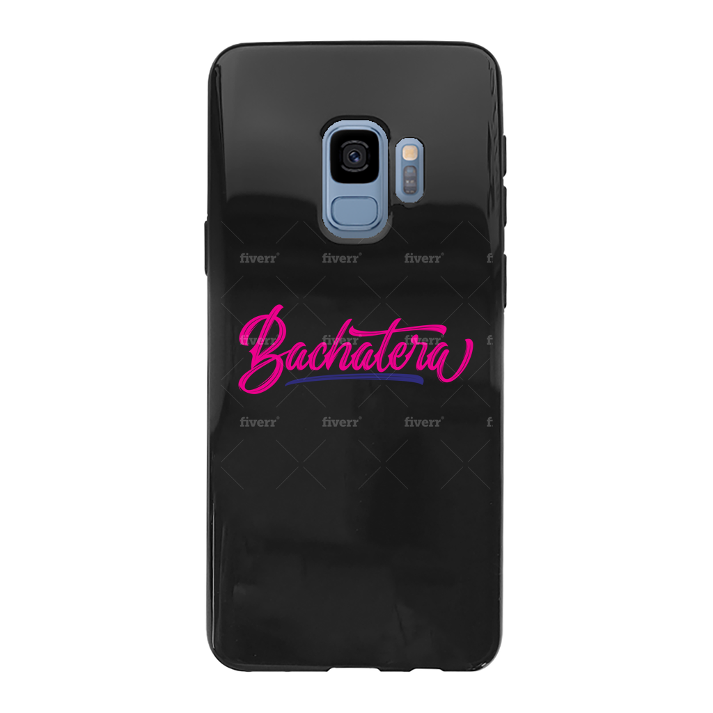 Bachatera Back Printed Black Soft Phone Case - World Salsa Championships