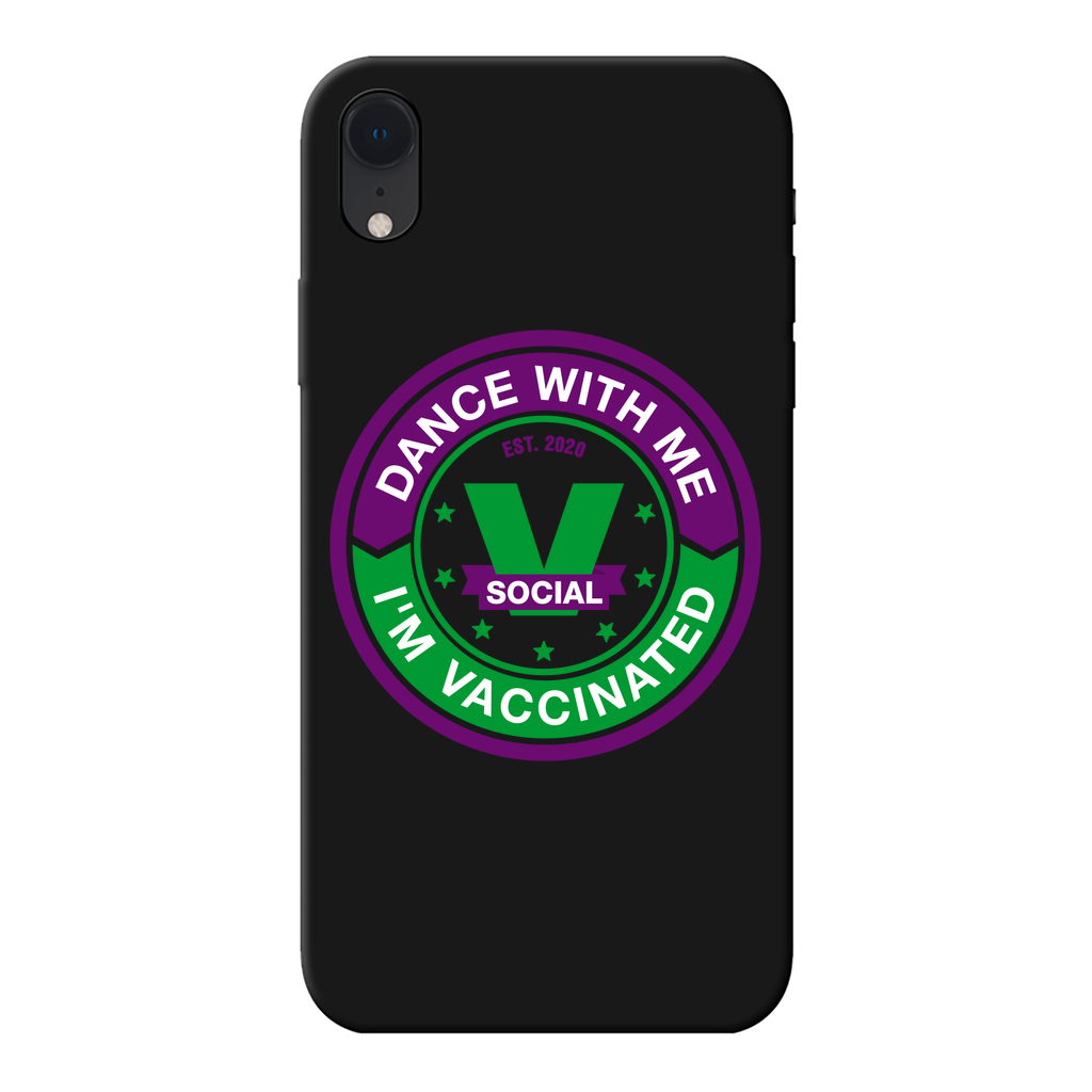 Dance with Me Back Printed Black Soft Phone Case - World Salsa Championships