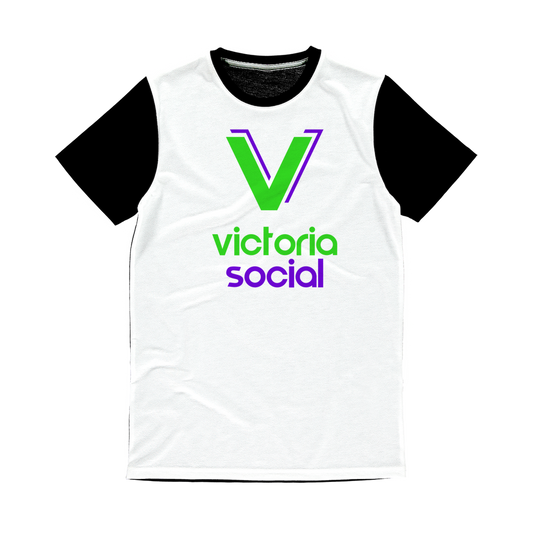 Victoria Social Classic Sublimation Panel T-Shirt - World Salsa Championships