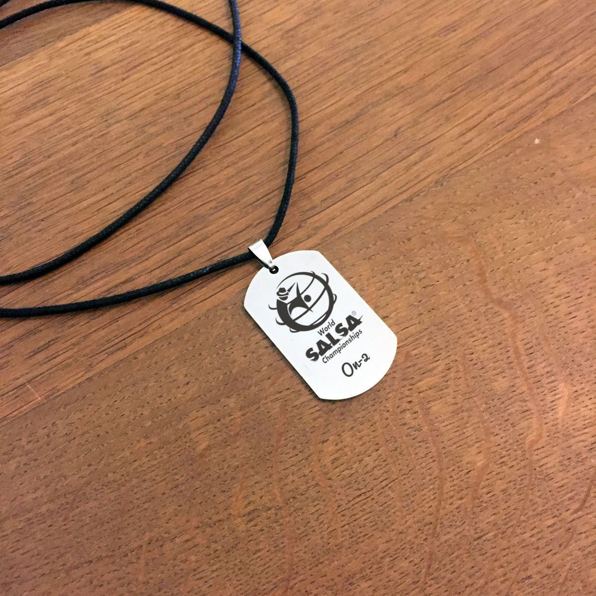 WSC Personalized Dogtag Necklace On-2 - World Salsa Championships