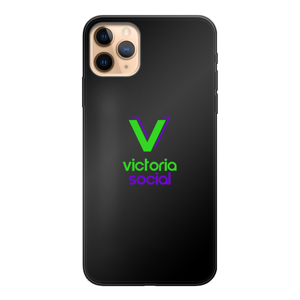 Victoria Social Back Printed Black Soft Phone Case - World Salsa Championships