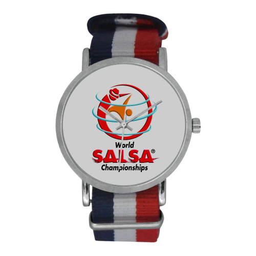 WSC Fashion Watch Nylon Strap Watch (Model 215) - World Salsa Championships