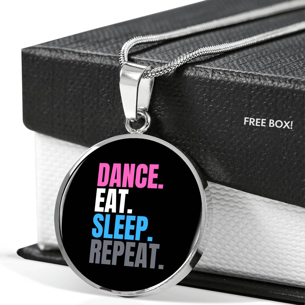 Dance, Eat, Sleep, Repeat neck chain - World Salsa Championships