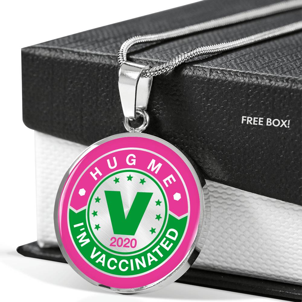 Hug Me , I'm Vaccinated pendant - World Salsa Championships