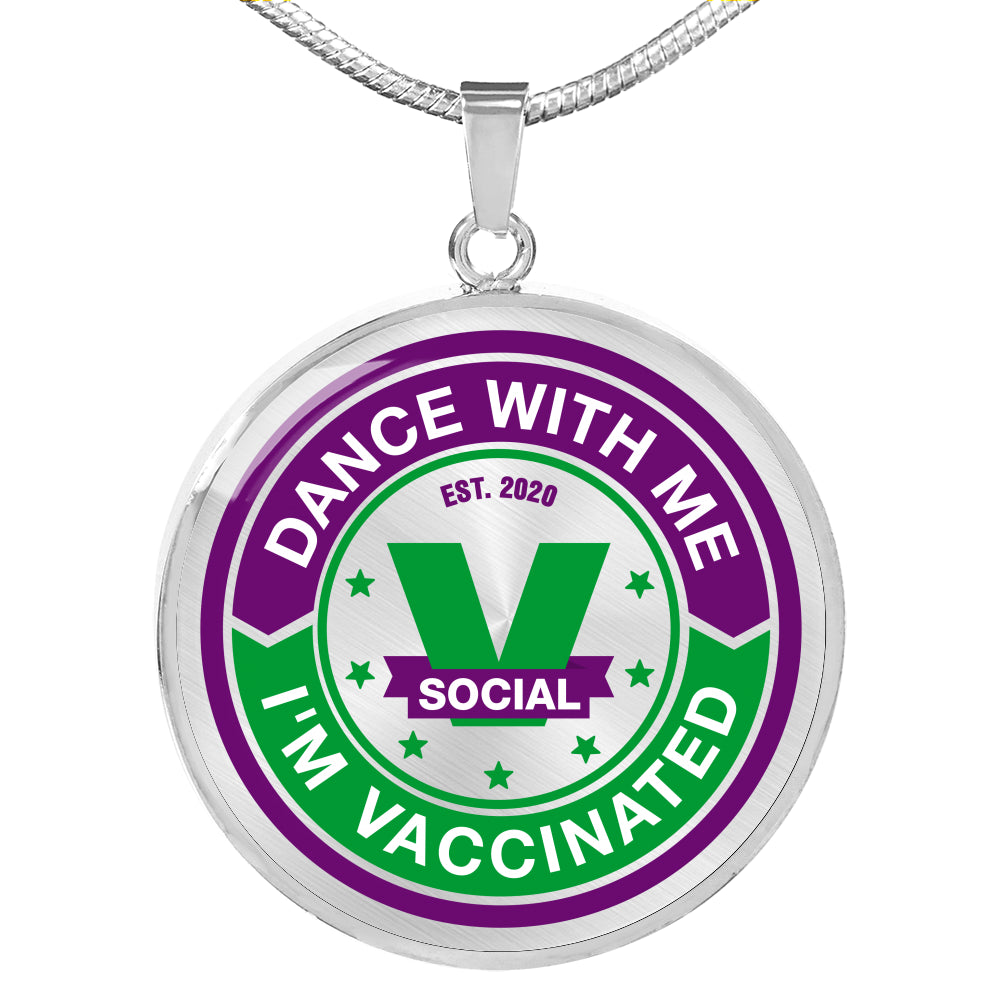 Dance with Me , I'm Vaccinated. Limited 2020 edition pendant. - World Salsa Championships