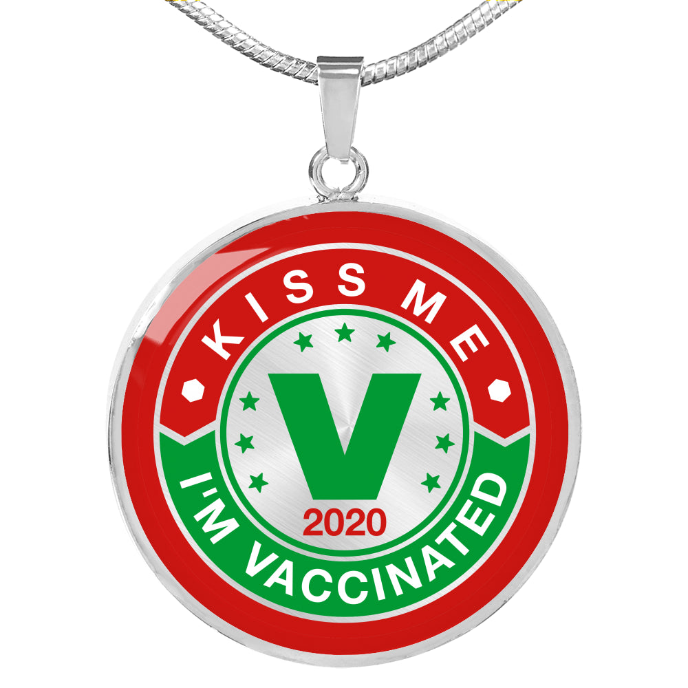 Kiss Me, I'm Vaccinated Pendant - World Salsa Championships