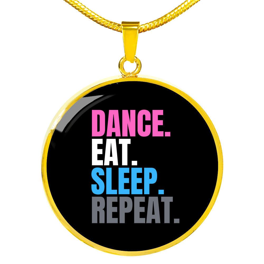 Dance, Eat, Sleep, Repeat neck chain - World Salsa Championships