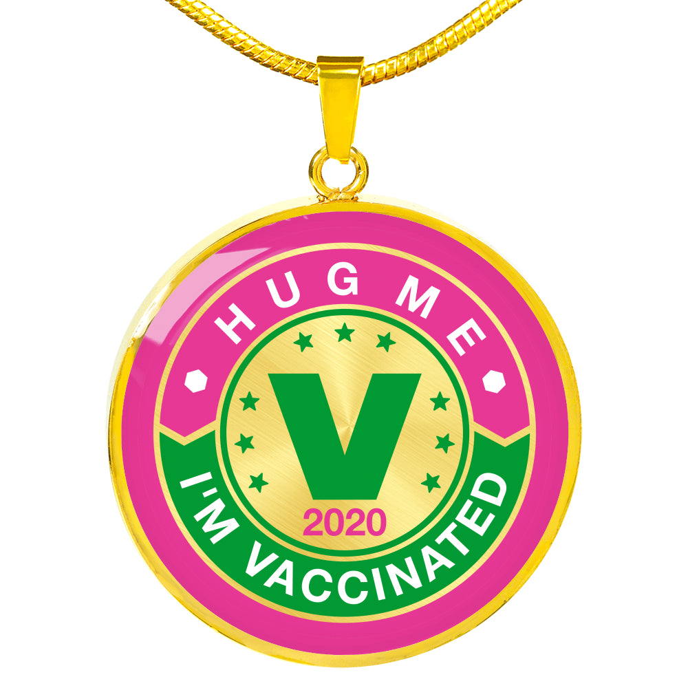 Hug Me , I'm Vaccinated pendant - World Salsa Championships