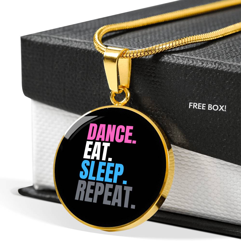 Dance, Eat, Sleep, Repeat neck chain - World Salsa Championships