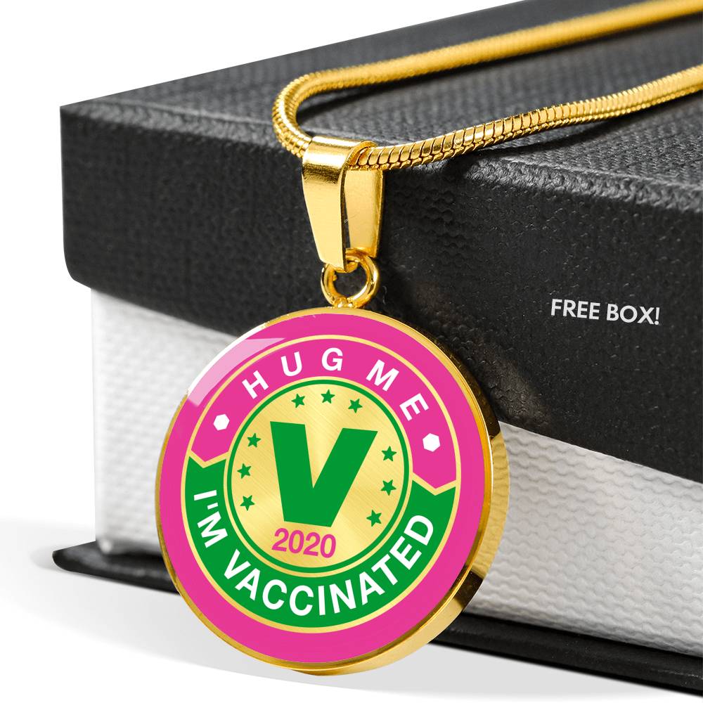 Hug Me , I'm Vaccinated pendant - World Salsa Championships