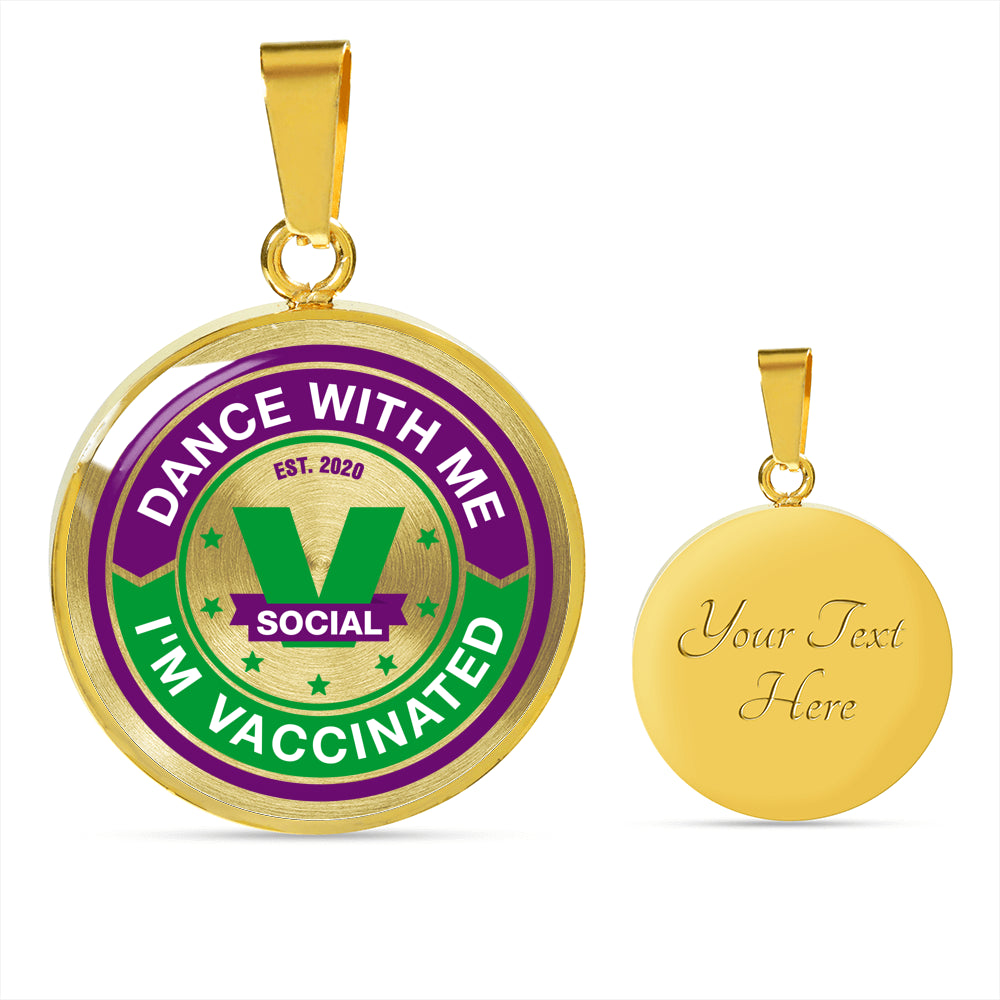 Dance with Me , I'm Vaccinated. Limited 2020 edition pendant. - World Salsa Championships