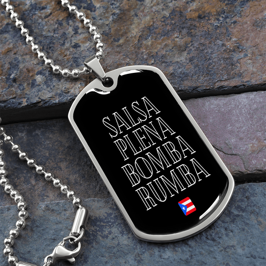 Sounds from Puerto Rico military dog tag