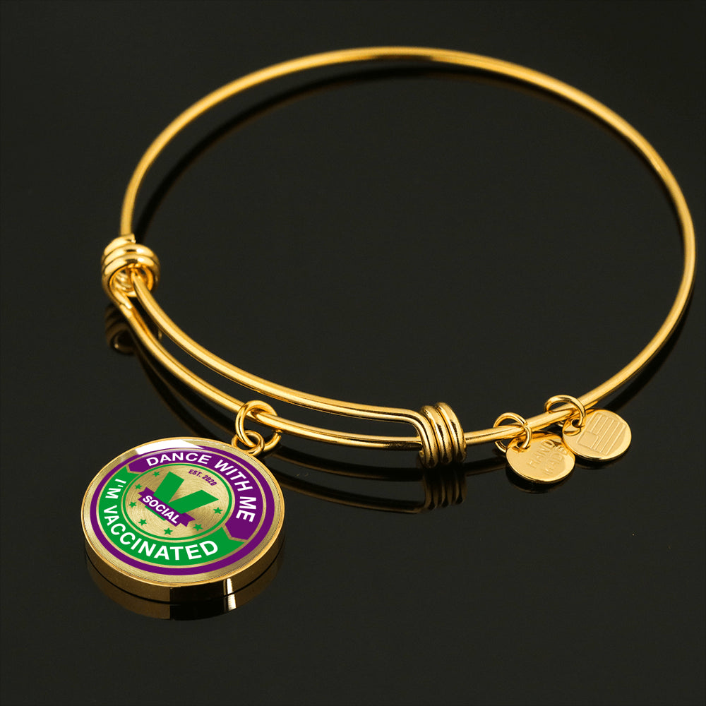 Dance with me , I "m Vaccinated bracelet. Socialize responsible. - World Salsa Championships